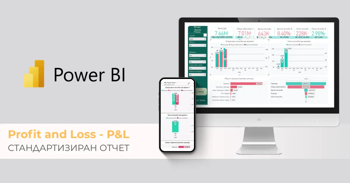 Standardized P&L Analysis Report in Power BI